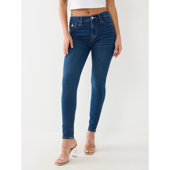 true religion halle High Rise jeans super skinny Size 30 - Picture 1 of 12